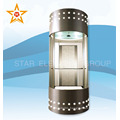 China Safe Panoramic glass elevator lift (Gearless motor)